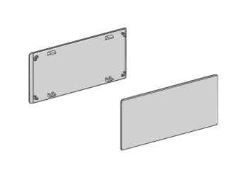 К-т заглушек для внешней части боковины Slimbox, белый